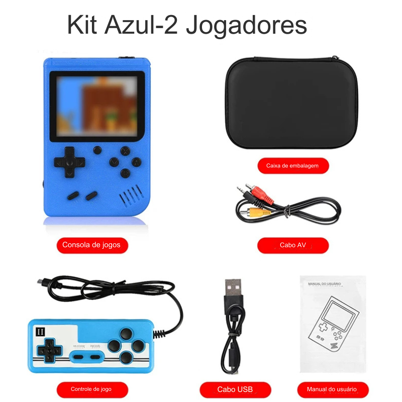 Console De Jogos Portátil Retrô