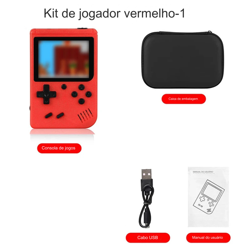 Console De Jogos Portátil Retrô