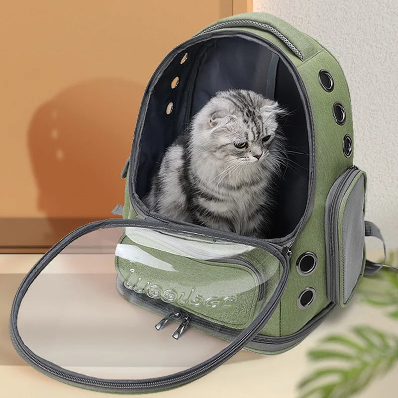 Bolsa De Transporte Transparente Para Gatos