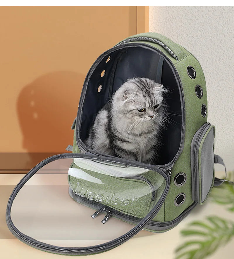 Bolsa De Transporte Transparente Para Gatos