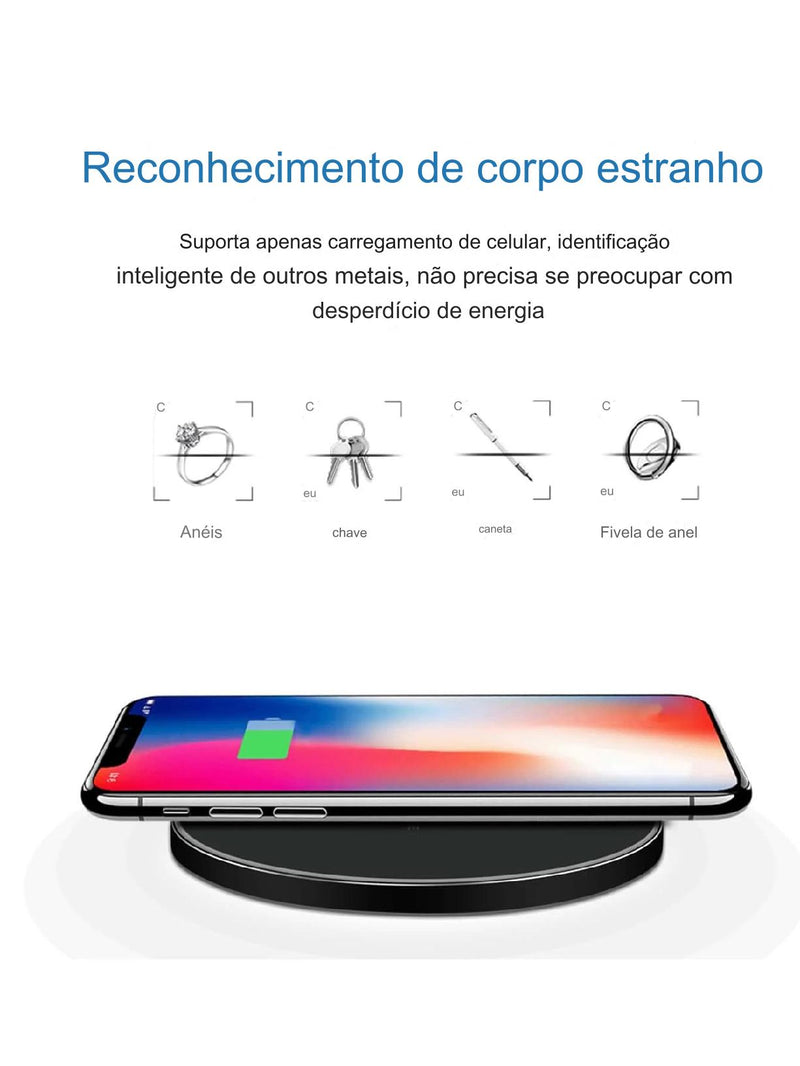 Estação De Carregamento Sem Fio  Wireless Charger Pad